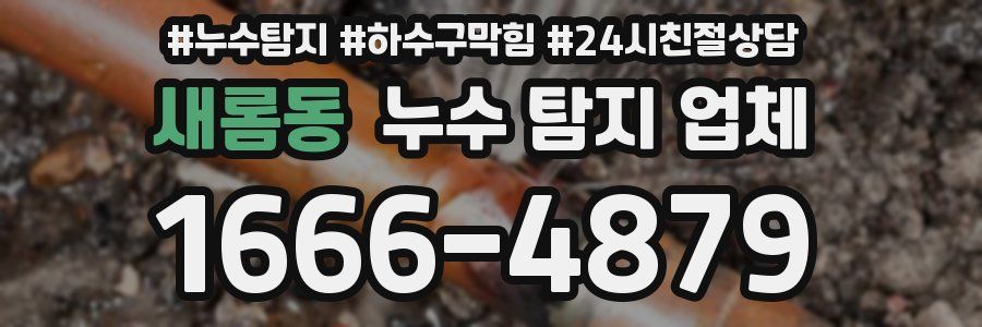 새롬동 누수 탐지 업체