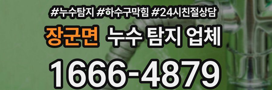 장군면 누수 탐지 업체