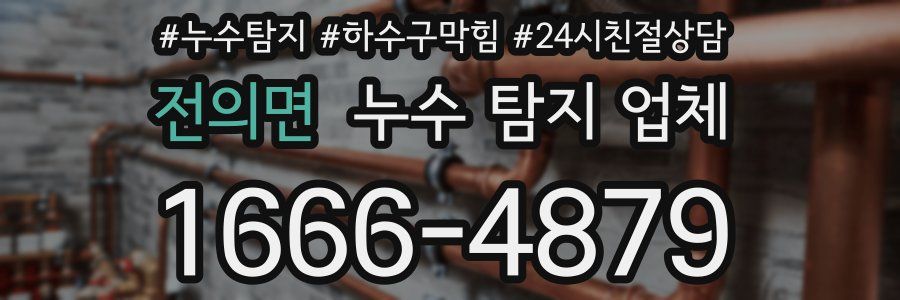 전의면 누수 탐지 업체