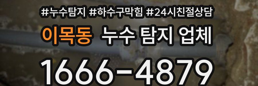 이목동 누수 탐지 업체
