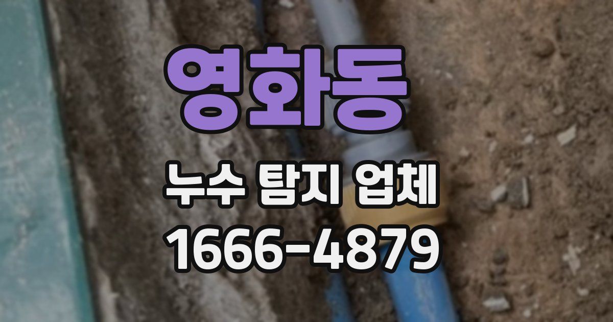 영화동 누수 탐지 업체