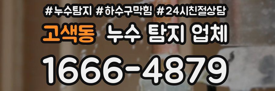 고색동 누수 탐지 업체
