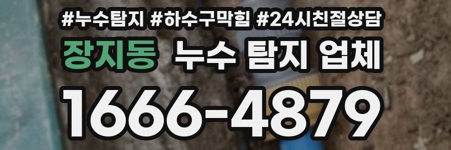 장지동 누수 탐지 업체