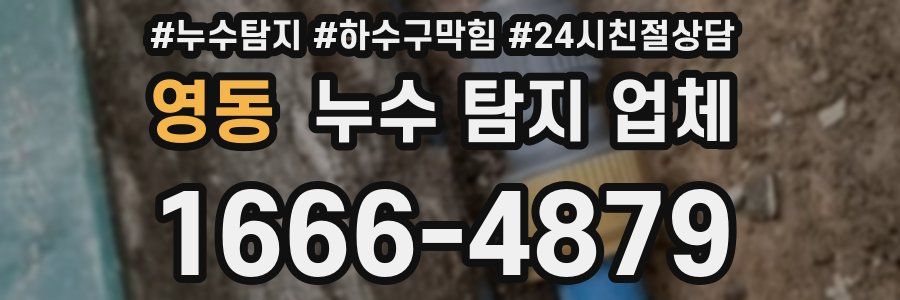 영동 누수 탐지 업체