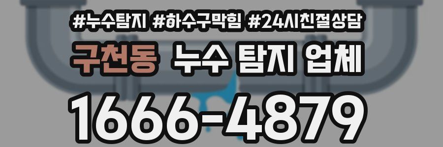 구천동 누수 탐지 업체