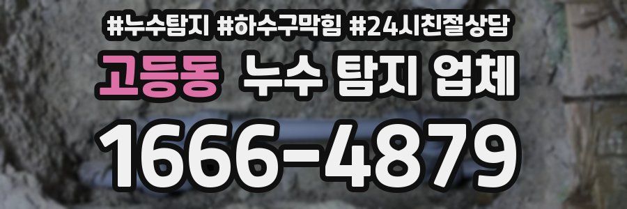 고등동 누수 탐지 업체