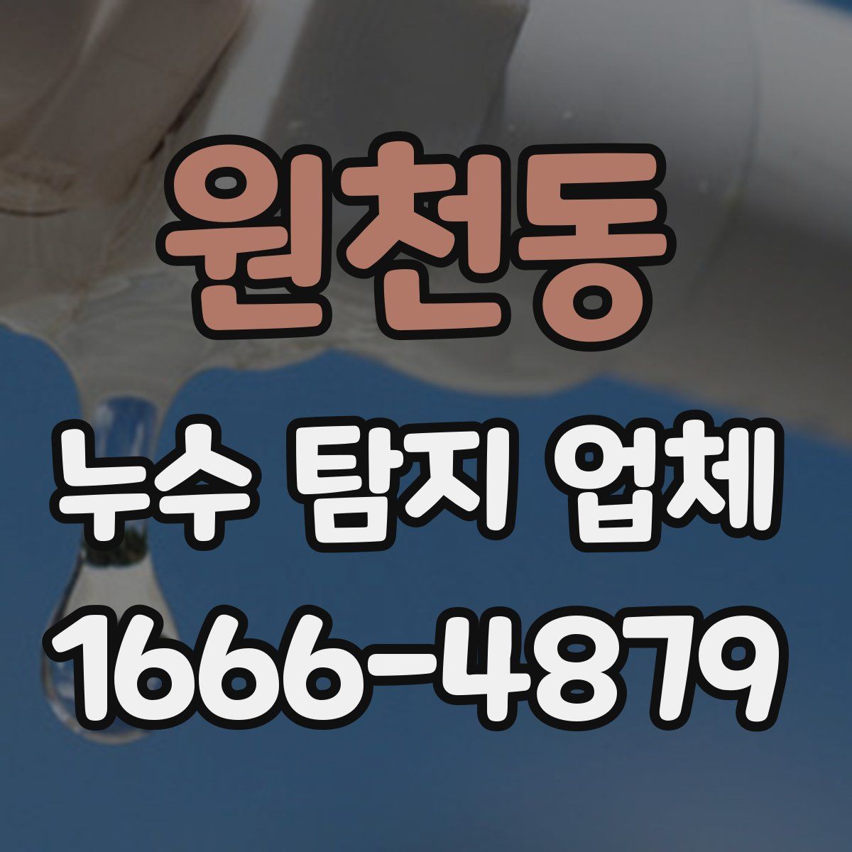 원천동 누수 탐지 업체