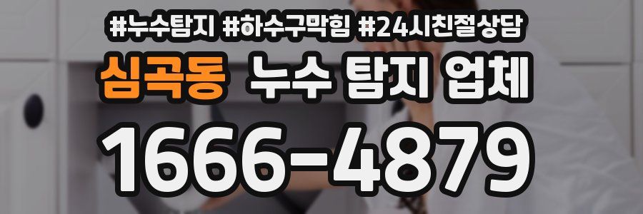 심곡동 누수 탐지 업체