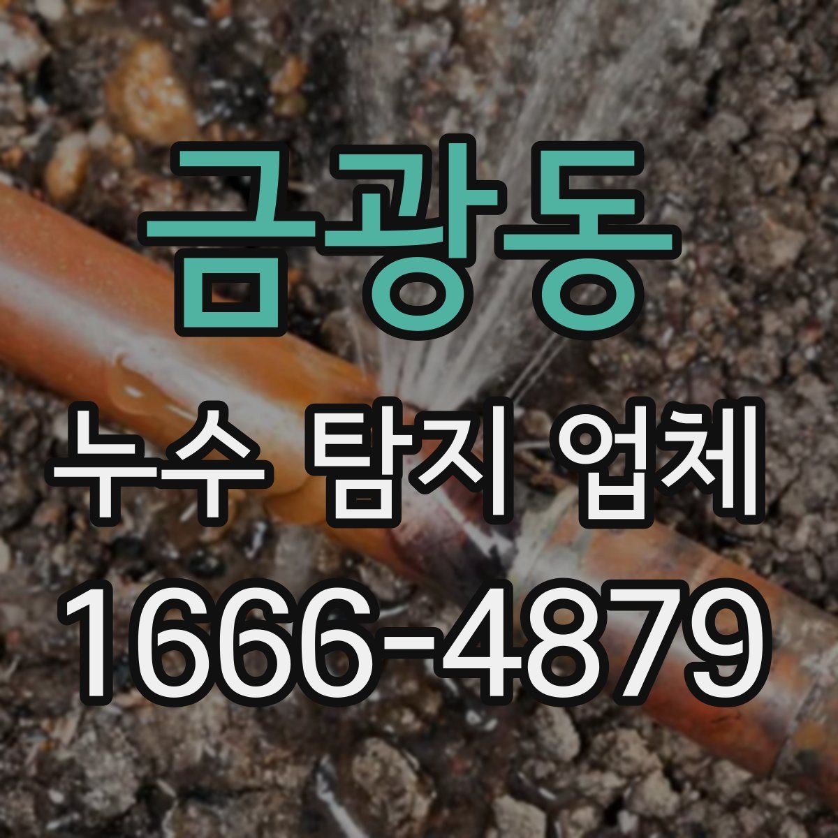 금광동 누수 탐지 업체