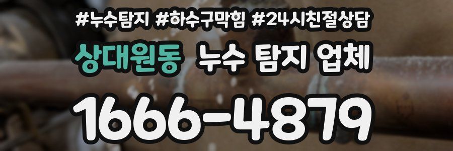 상대원동 누수 탐지 업체