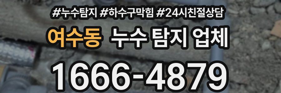여수동 누수 탐지 업체
