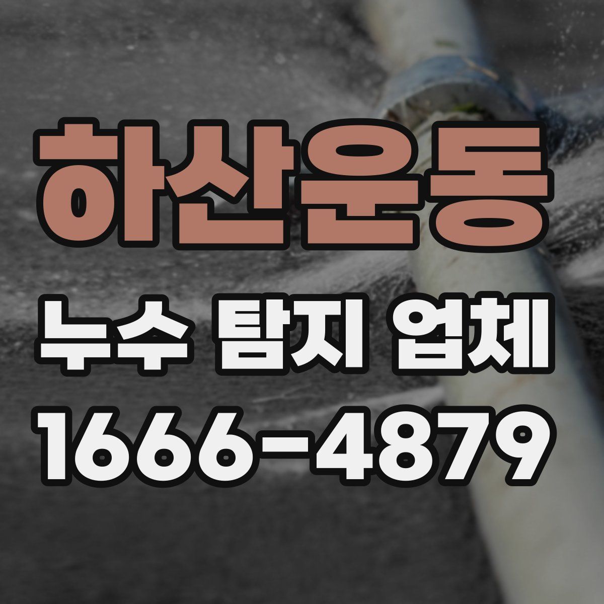 하산운동 누수 탐지 업체