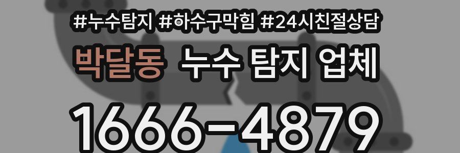 박달동 누수 탐지 업체
