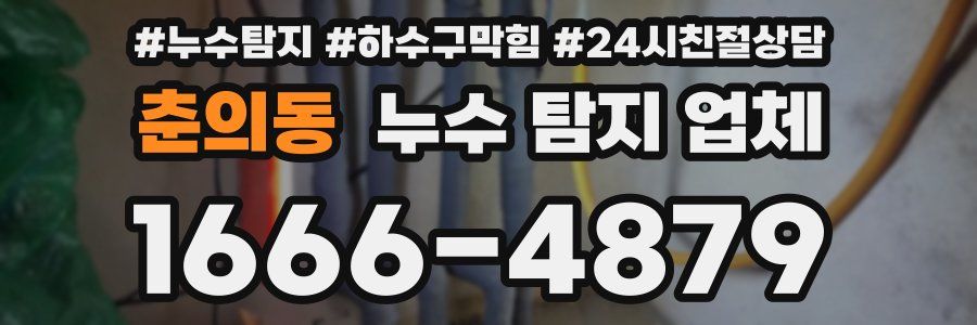 춘의동 누수 탐지 업체