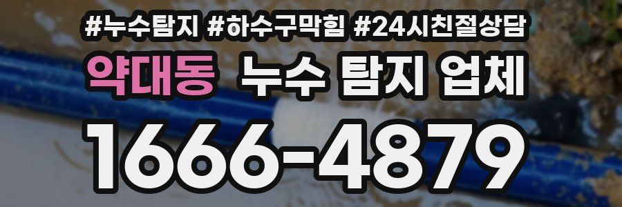 약대동 누수 탐지 업체