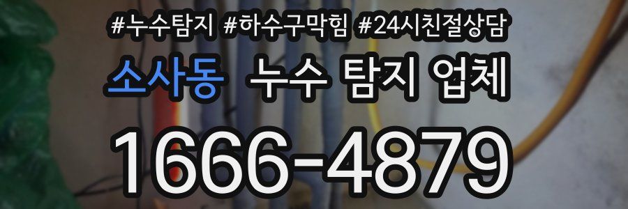 소사동 누수 탐지 업체