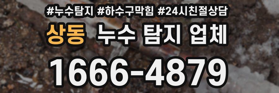 상동 누수 탐지 업체
