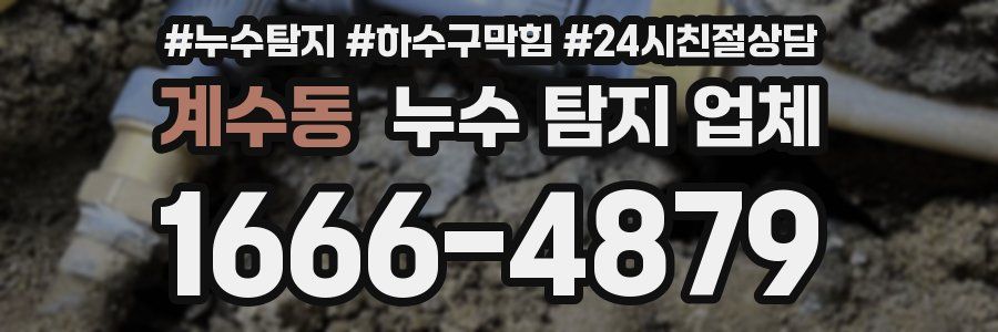 계수동 누수 탐지 업체