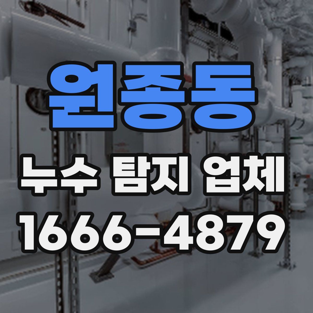 원종동 누수 탐지 업체
