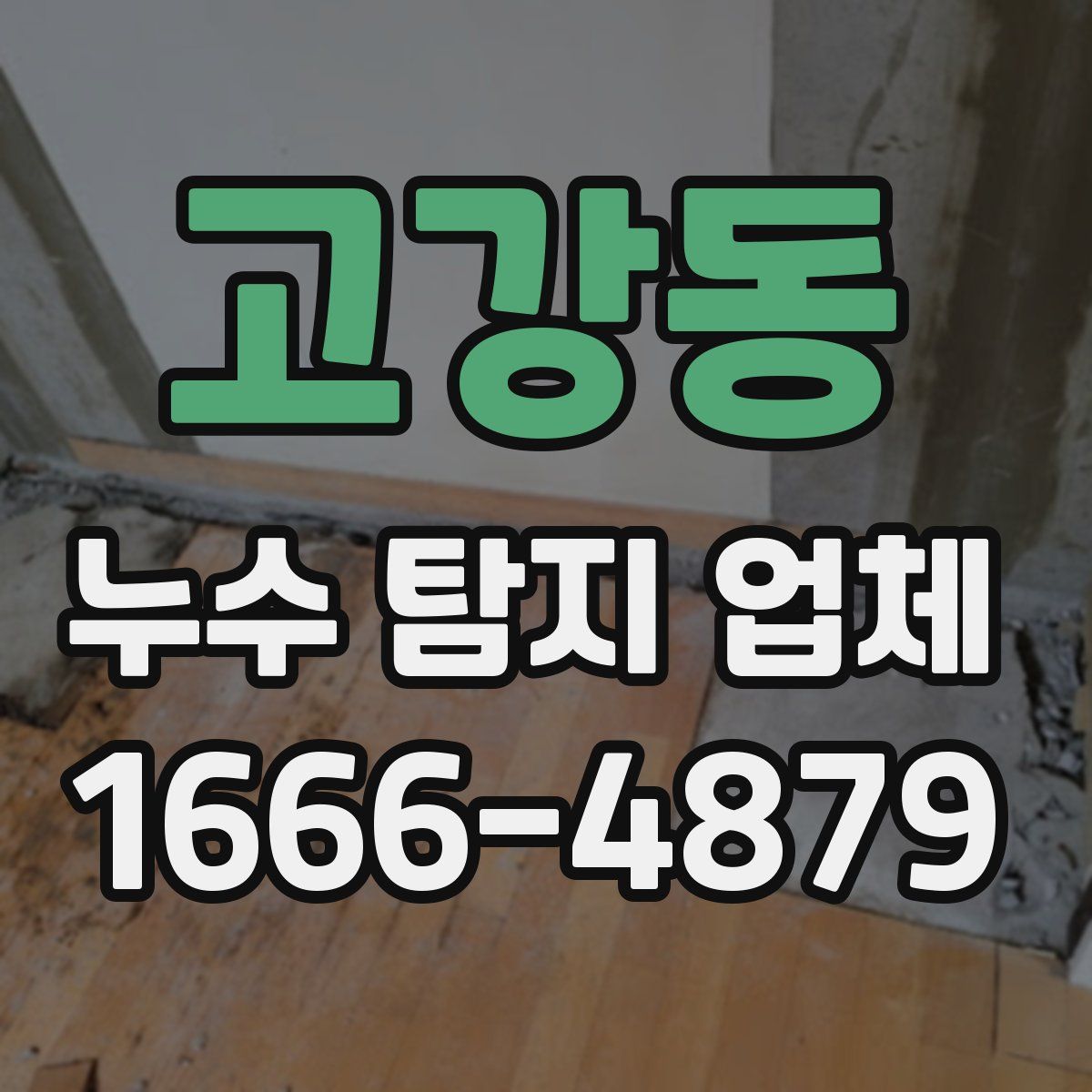 고강동 누수 탐지 업체