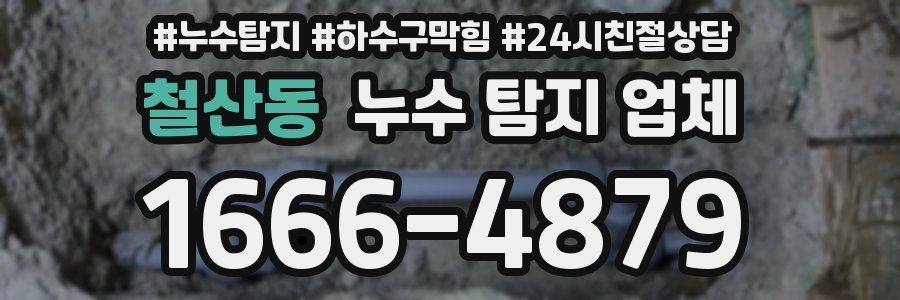 철산동 누수 탐지 업체