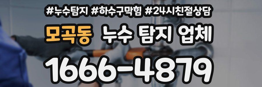 모곡동 누수 탐지 업체