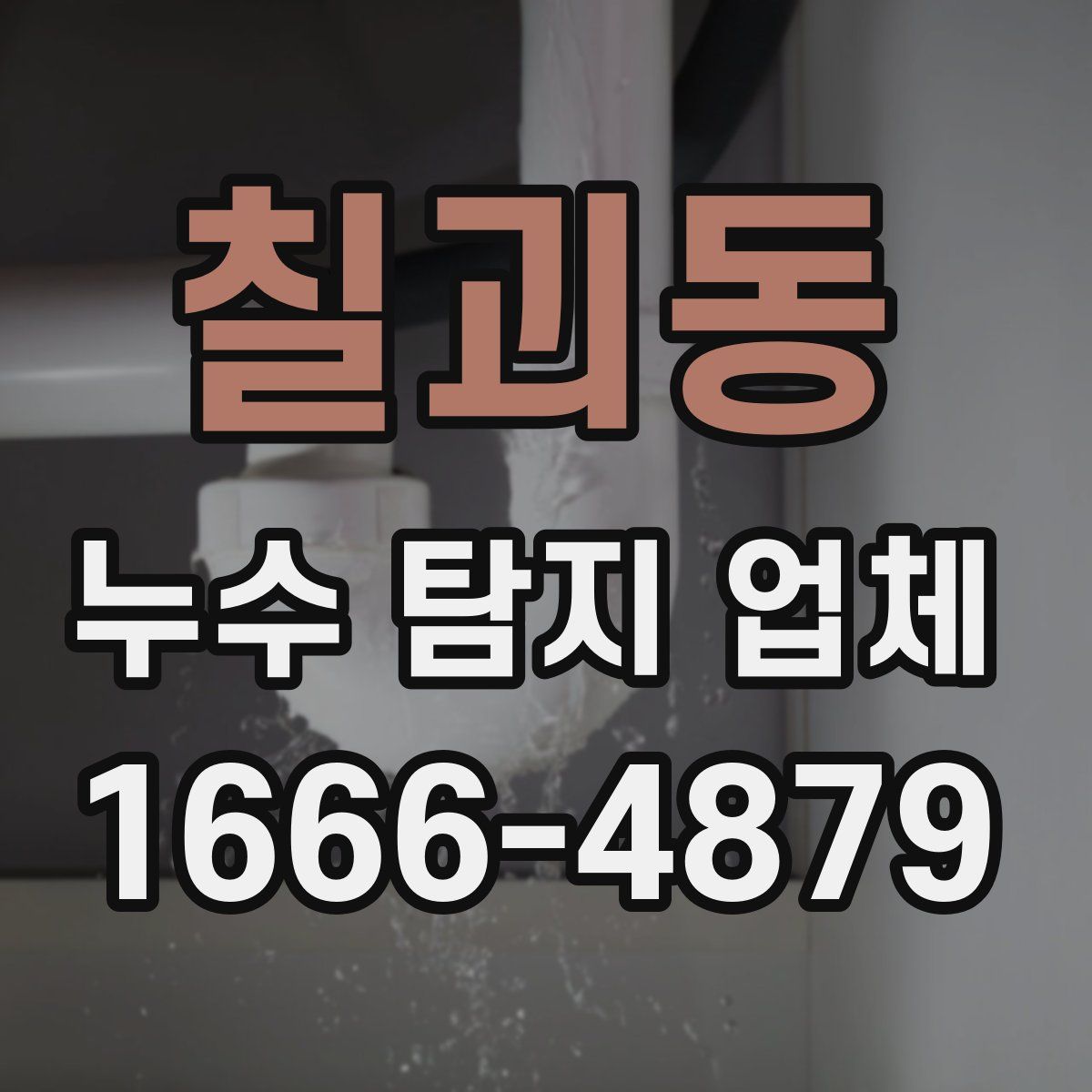 칠괴동 누수 탐지 업체