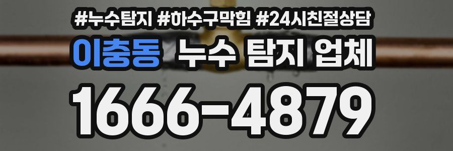 이충동 누수 탐지 업체