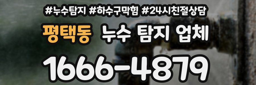 평택동 누수 탐지 업체