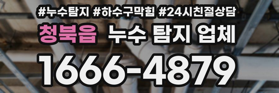 청북읍 누수 탐지 업체