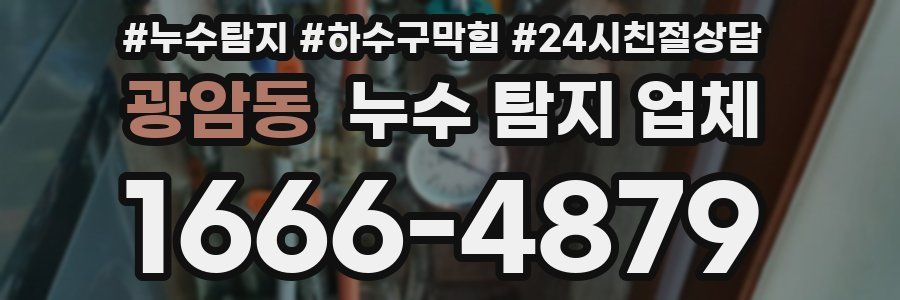 광암동 누수 탐지 업체