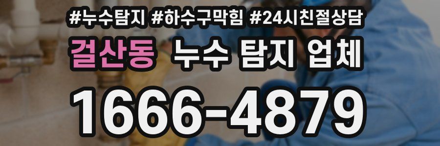 걸산동 누수 탐지 업체