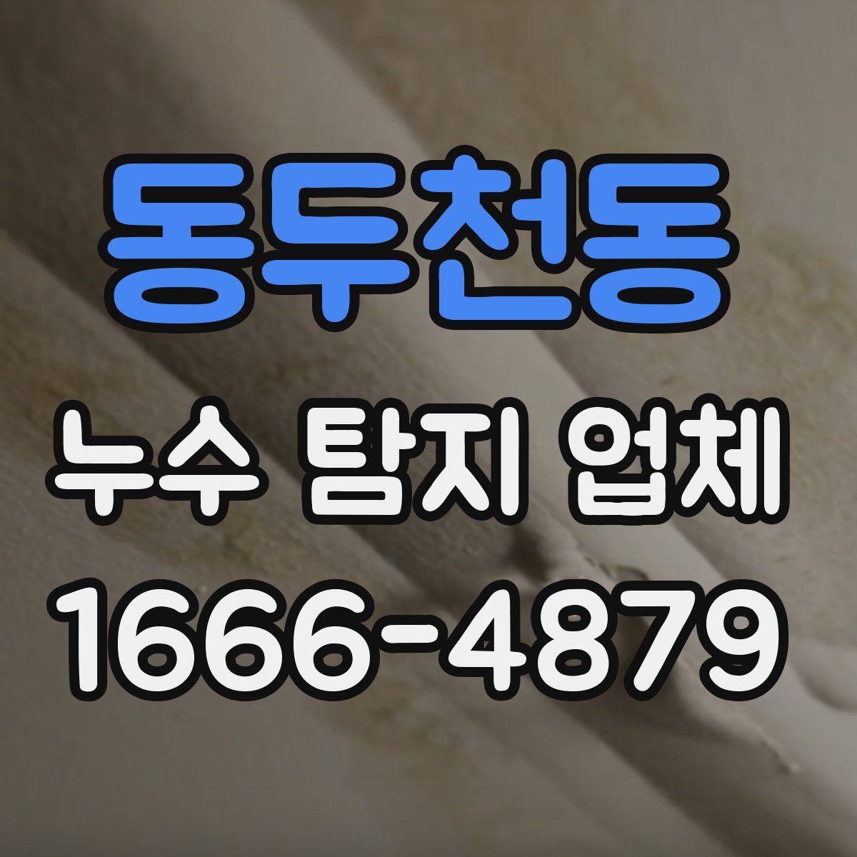 동두천동 누수 탐지 업체