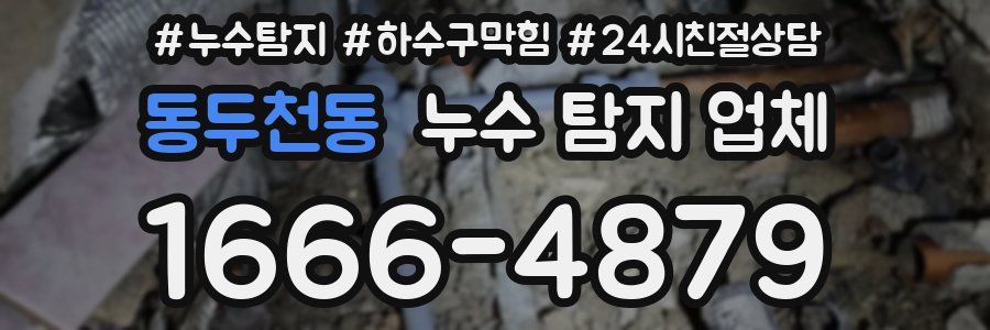 동두천동 누수 탐지 업체