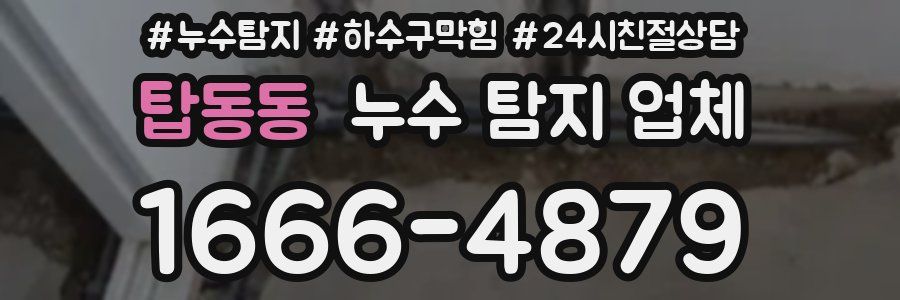 탑동동 누수 탐지 업체