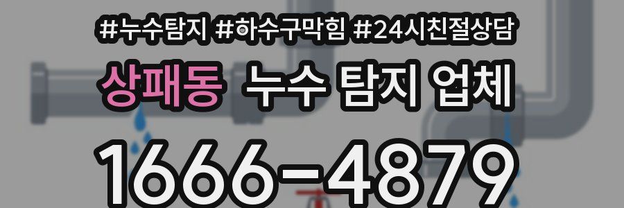 상패동 누수 탐지 업체