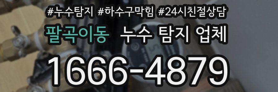 팔곡이동 누수 탐지 업체