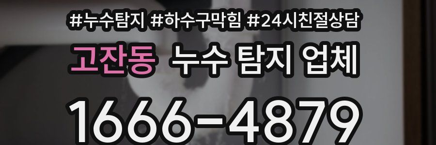 고잔동 누수 탐지 업체