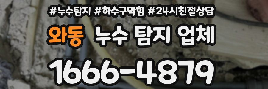와동 누수 탐지 업체