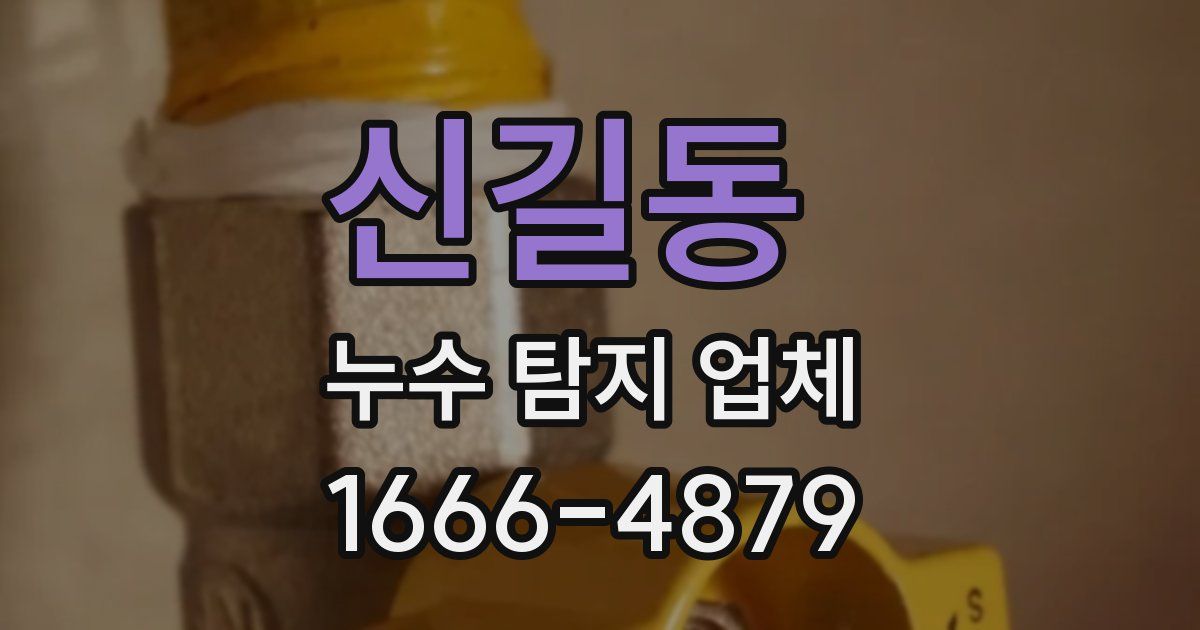 신길동 누수 탐지 업체