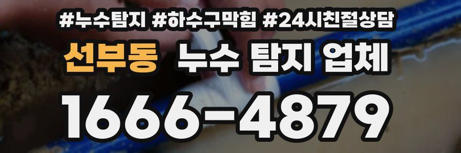 선부동 누수 탐지 업체