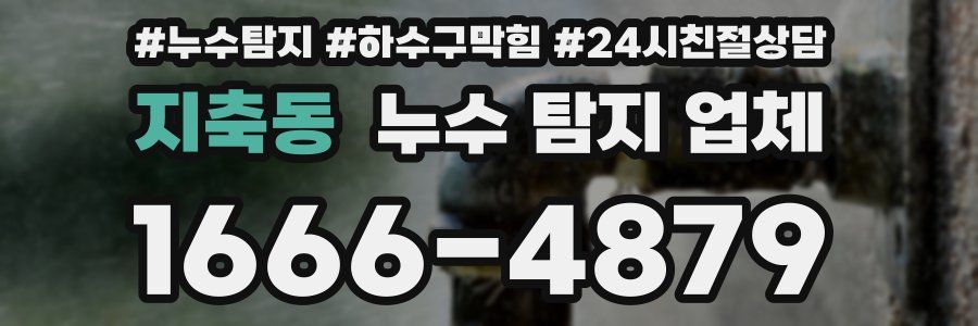 지축동 누수 탐지 업체
