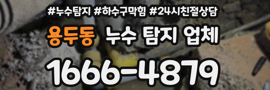 용두동 누수 탐지 업체