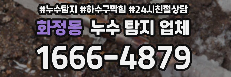 화정동 누수 탐지 업체