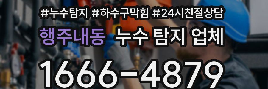 행주내동 누수 탐지 업체