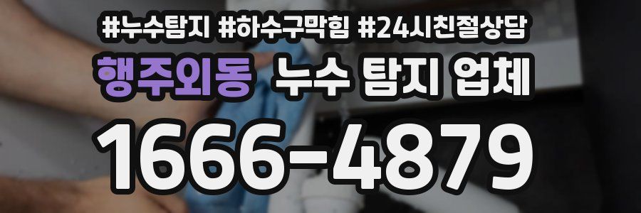 행주외동 누수 탐지 업체
