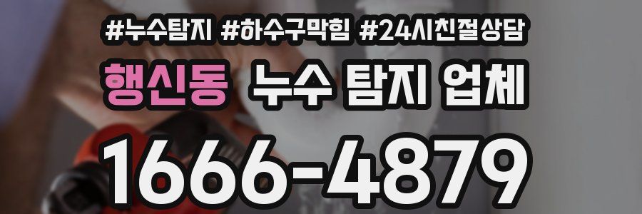 행신동 누수 탐지 업체