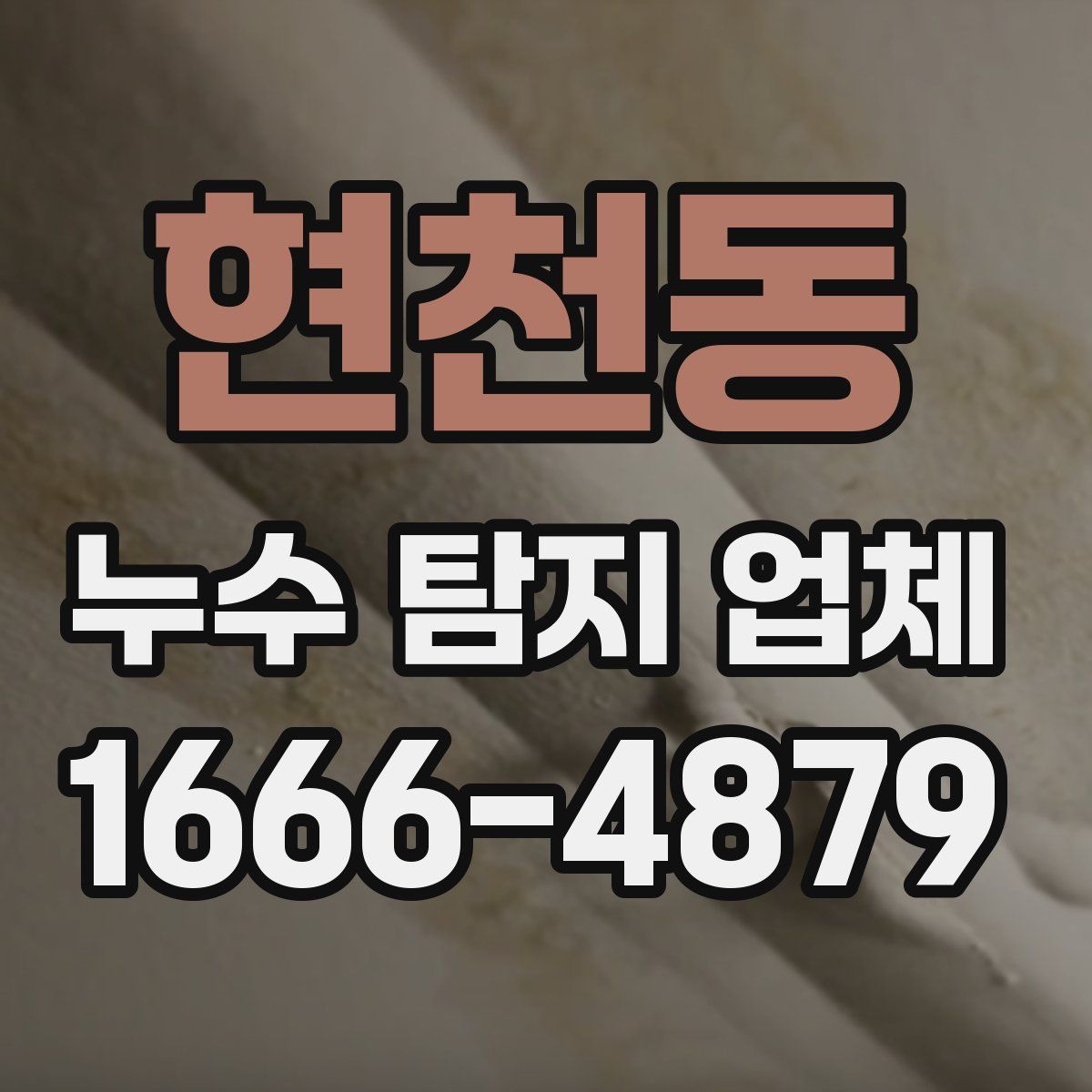 현천동 누수 탐지 업체