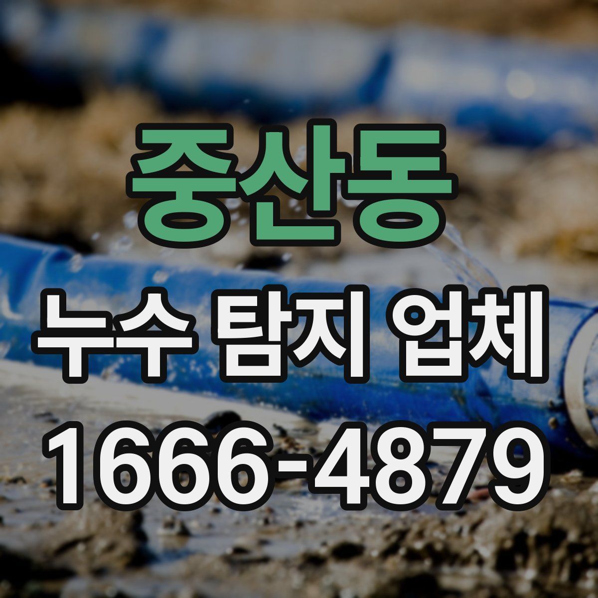 중산동 누수 탐지 업체