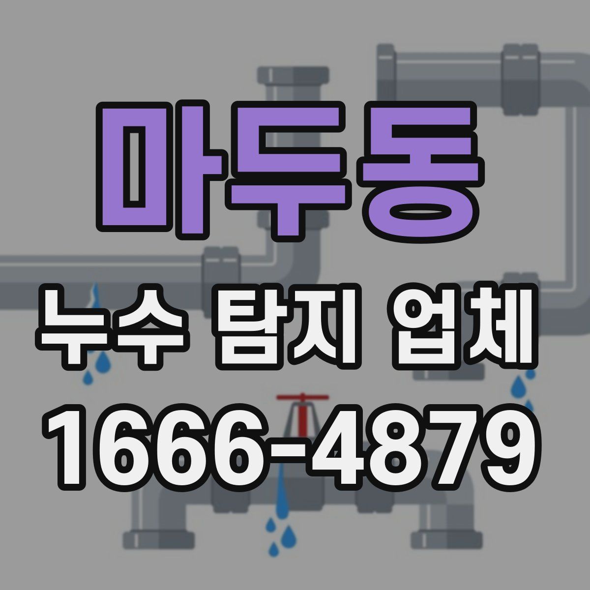 마두동 누수 탐지 업체